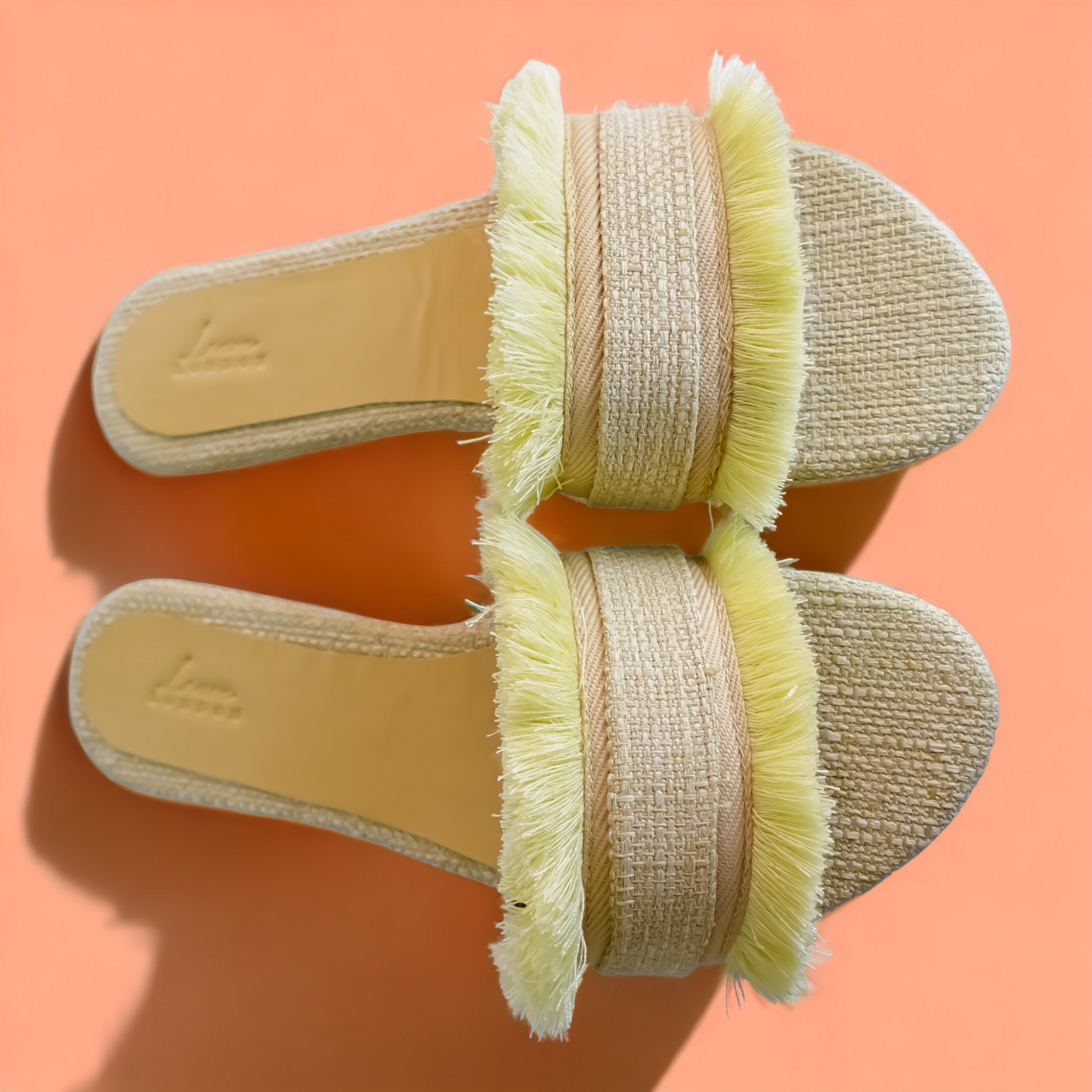 Luxurious Cream Knitted Slippers with Ruffles